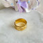 Aztec print gold ring - size 7 – Tarnish Proof Jewellery