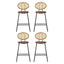 Artiss 4x Bar Stools PU Leather Stools Brown