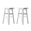 Artiss Set of 2 Beech Wood Bar Stools - White