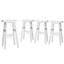 Artiss 4x Bar Stools Kitchen Chairs Wooden White