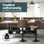 Artiss 4x Bar Stools Gas Lift Vintage Leather Brown