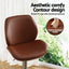 Artiss 1X Bar Stool Bentwood Swivel Adjustable Kitchen Dining Counter Stool Leather Brown
