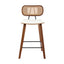2x Artiss Bar Stools Kitchen Counter Rattan Chairs PU Leather Padding