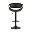 Artiss 2X Bar Stools Swivel Chair Kitchen Gas Lift Wooden Bar Stool Leather