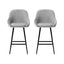 Artiss 2x Bar Stools Upholstered Stool Counter Seat Kitchen Dining Chairs