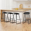 Artiss 4x Bar Stools Kitchen Dining Chairs Counter Stool PU Leather Metal