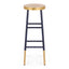 Artiss Bar Stools Metal Gold Navy
