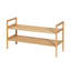 Artiss Shoe Rack Cabinet Bamboo Storage Organiser Pine