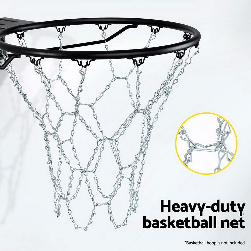 Everfit Basketball Ring Metal Braided Chain Net 12 Loop