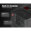 Giantz Battery Box 300W Inverter Deep Cycle Battery Portable Caravan Camping USB