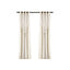 Artiss 2X 132x304cm Blockout Sheer Curtains Beige