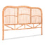 Artiss Bed Headboard Queen Bedhead Rattan - NERO Pine