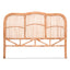 Artiss Bed Headboard Queen Bedhead Rattan - NERO Pine