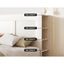 Artiss Bed Frame Double Size Bed Head with Shelves Headboard Bedhead Base White