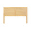 Artiss Bed Head Headboard Queen Rattan - RIBO Pine