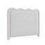 Artiss Boucle Bed Head Double Size Upholstered Wavy Headboard Beige