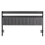 Artiss King Headboard Charging Station Storage LED Light Grey Upholstered