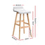 Artiss 2x Bar Stools Wooden Stool White