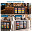 Devanti 320L Commercial Bar Fridge 3-Door Beverage Cooler Glass Display Black