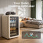 LUVIMO 130L Bar Fridge Mini Refrigerator Glass Door Aesthetics Cooler