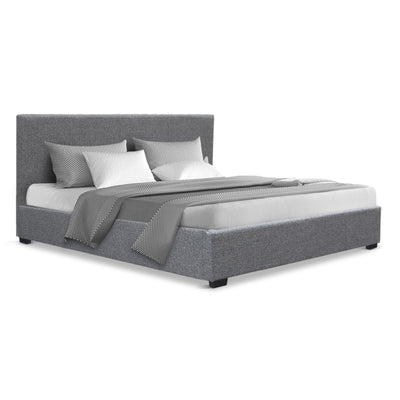 Artiss Nino Bed Frame Fabric - Grey Queen