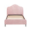 Artiss Bed Frame King Single Size Velvet Pink OLAN