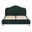 Artiss Bed Frame Queen Size Velvet Dark Green OLAN