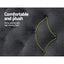 Artiss Bed Head Headboard King Size Fabric - CAPPI Charcoal