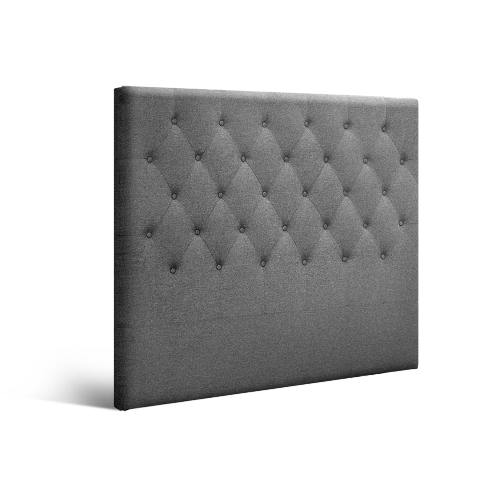 Artiss Bed Head Headboard King Single Size Fabric - CAPPI Grey