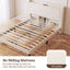 Artiss Queen Bed Frame with USB Charging and Side Storage Shelves Beige