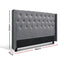 Artiss Bed Head Headboard King Size Fabric - LUCA Grey