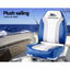 Seamanship 2X Folding Boat Seats Marine Seat Swivel High Back 12cm Padding Blue