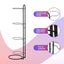 Everfit Ball Storage Rack Sports Equipment Organizer 4-Tier Holder for Garage Gym Black