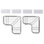 Cefito 2 Packs Bathroom Shelf Corner Storage Rack