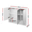 Cefito Bathroom Mirror Cabinet Medicine Adjustable Shelves Wall Hung 900x750mm White