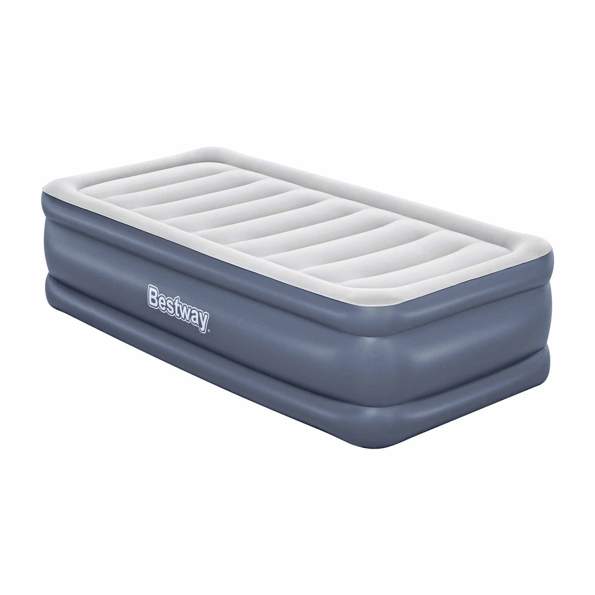 Bestway Single Air Mattress with Built-in Pump Tritech Inflatable Bed 51cm