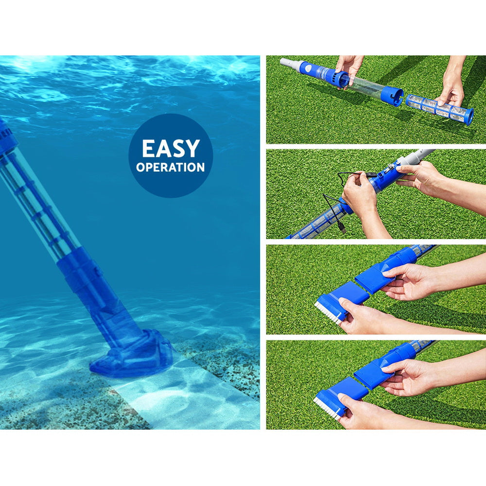 Bestway Pool Cleaner Cordless with Pole Swimming Pool Automatic Vacuum 6M
