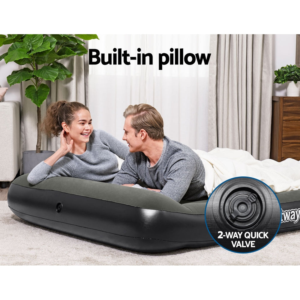 Bestway Air Mattress Double Inflatable Bed 30cm Airbed Grey