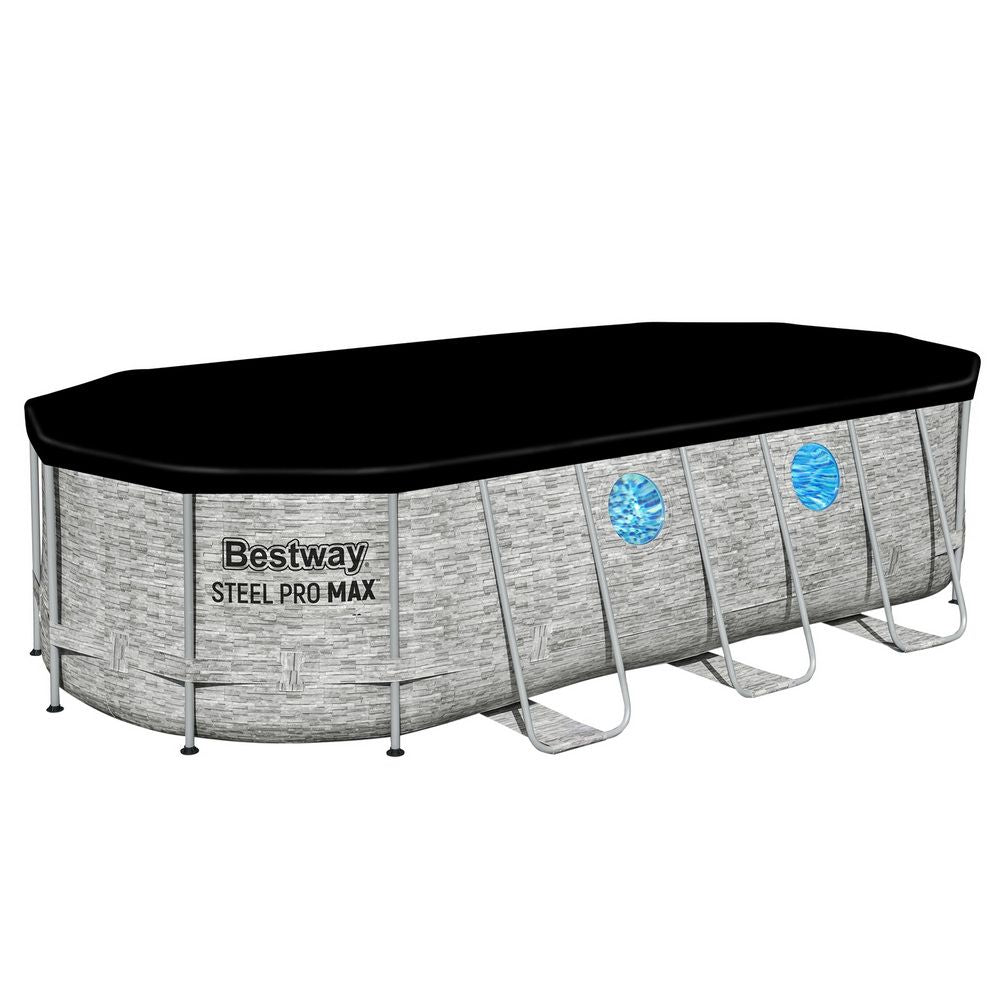 Bestway Swimming Pool 549x274x122cm Steel Frame Above Ground Pools Filter Pump Ladder 13430L