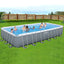 Bestway Swimming Pool 732x366x132cm Steel Frame Above Ground Pools Ladder 30045L