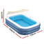 Bestway Kids Inflatable Pool Above Ground Splash Pool with Sunshade 254x178cm