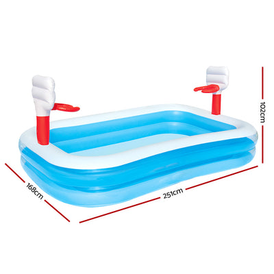 Bestway Inflatable Play Pool Kids Pool Swimming Basketball Play Pool