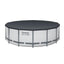 Bestway Swimming Pool 427x427x122cm Steel Frame Above Ground Pools Round Filter Pump Ladder