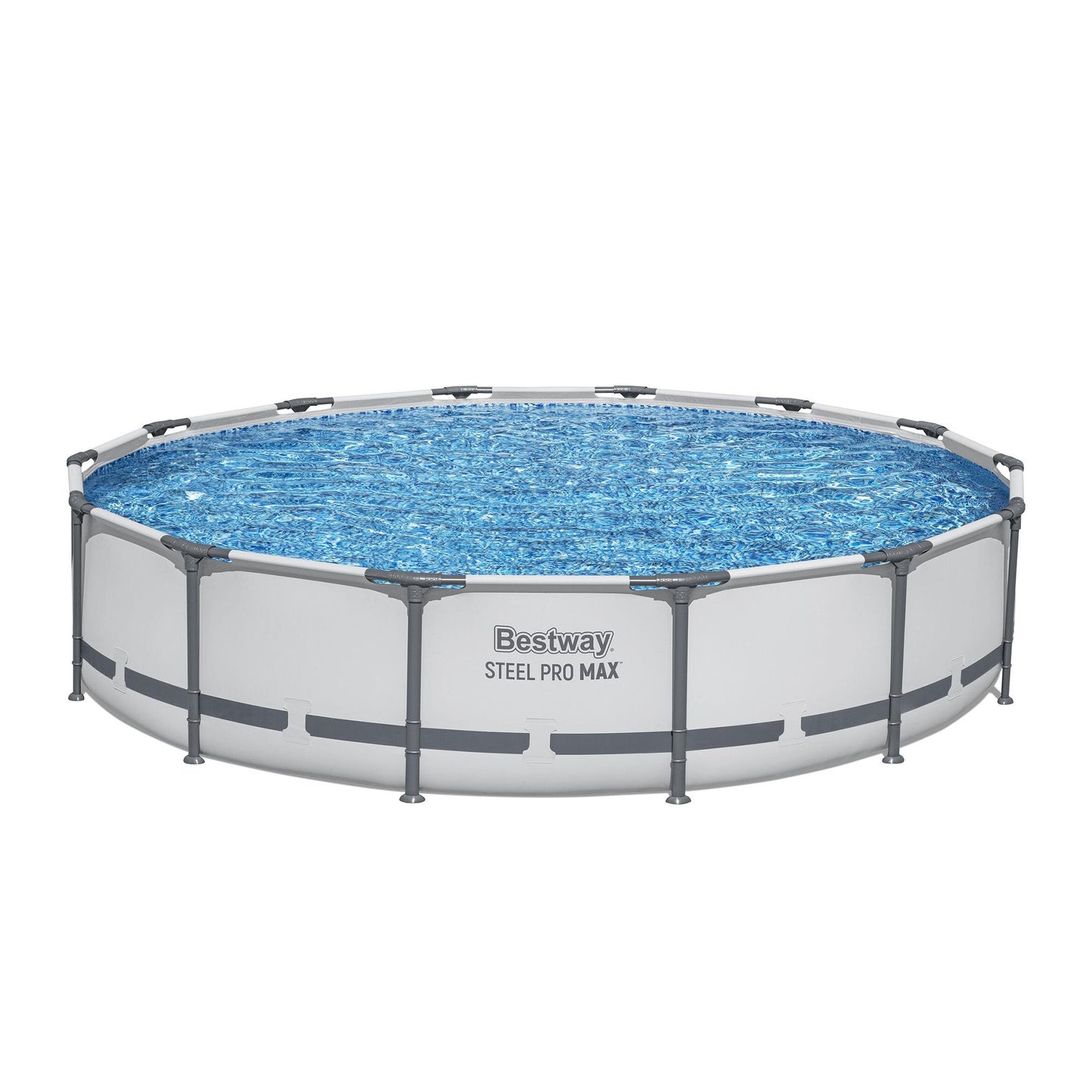 Bestway 427CM Swimming Pools Steel Above Ground Round Backyard Pool Set White