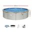 Bestway Swimming Pool Steel Frame Round Pool Set 457cm w/ Filter Ladder 17430L