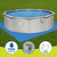 Bestway Swimming Pool Steel Frame Round Pool Set 457cm w/ Filter Ladder 17430L