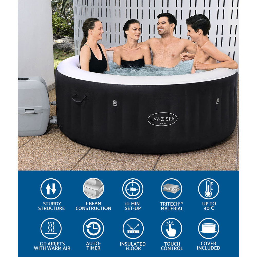 Bestway Inflatable Spa Pool Massage Hot Tub Portable Spa Outdoor Bath Pools