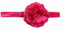 Baby Thin Headband Girl Newborn Toddler Hair Christening Party Flower Hot Pink