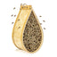 Bamboo Mason Beehive House Pollinator Tear Drop Bee Nest Hive Garden Beekeeping