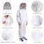 Beekeeping Suit Outfit Bee Hooded Cotton Ventilated Bee Keeping Protective Overalls